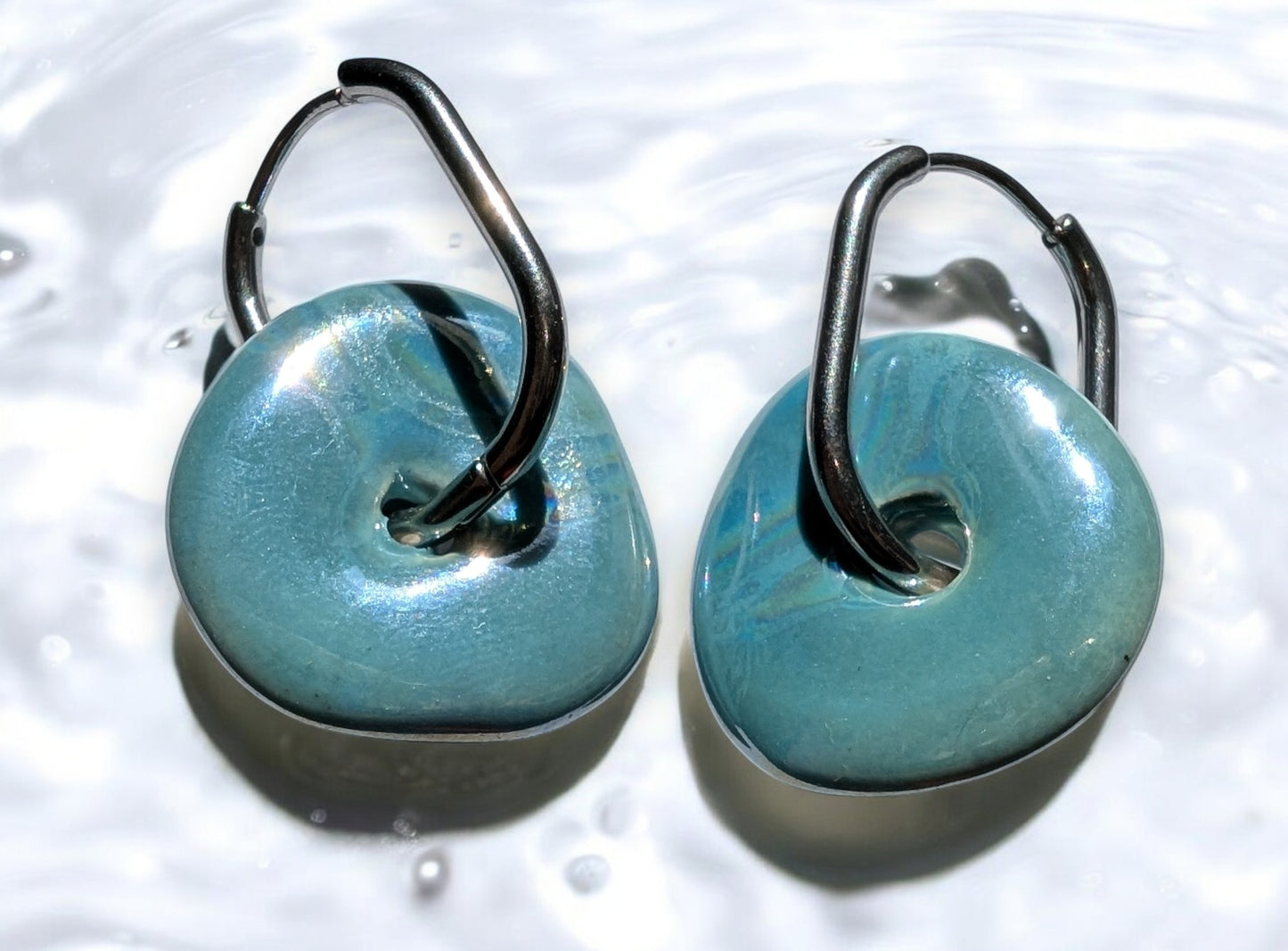 Boucles d'oreilles Donut en céramique