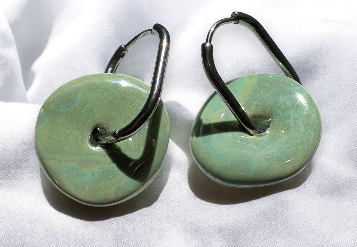 Boucles d'oreilles Donut en céramique