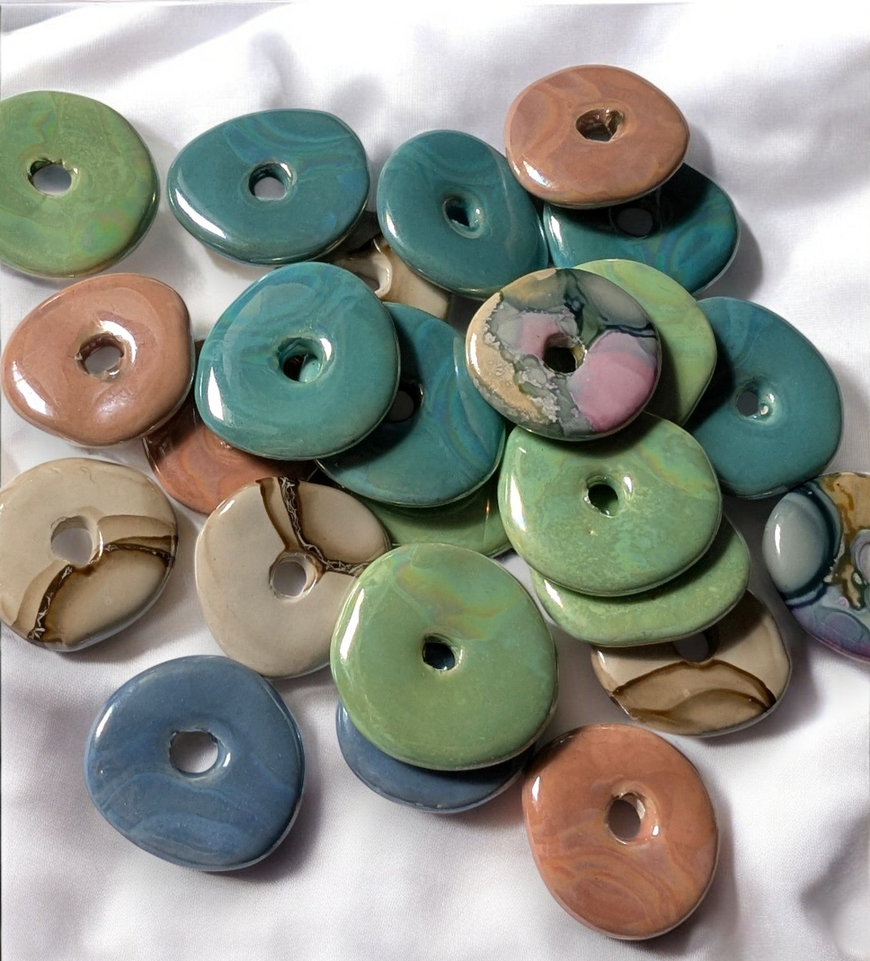 mélange des couleurs proposées pour les donuts