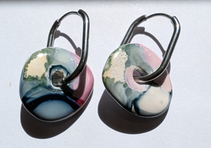 Boucles d'oreilles Donut en céramique