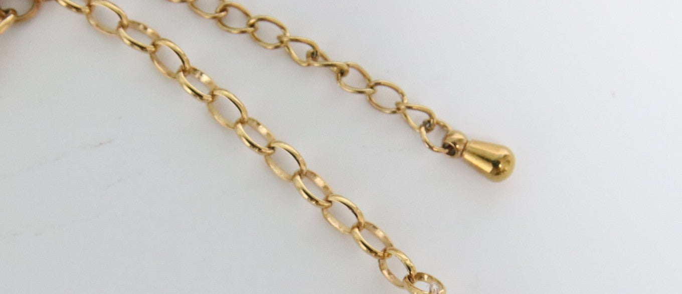 zoom bracelet Auréa magnifique chaîne fine dorée maillons ovales