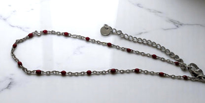 Linéa - Bracelets de cheville avec perles de résine (grand choix de coloris)
