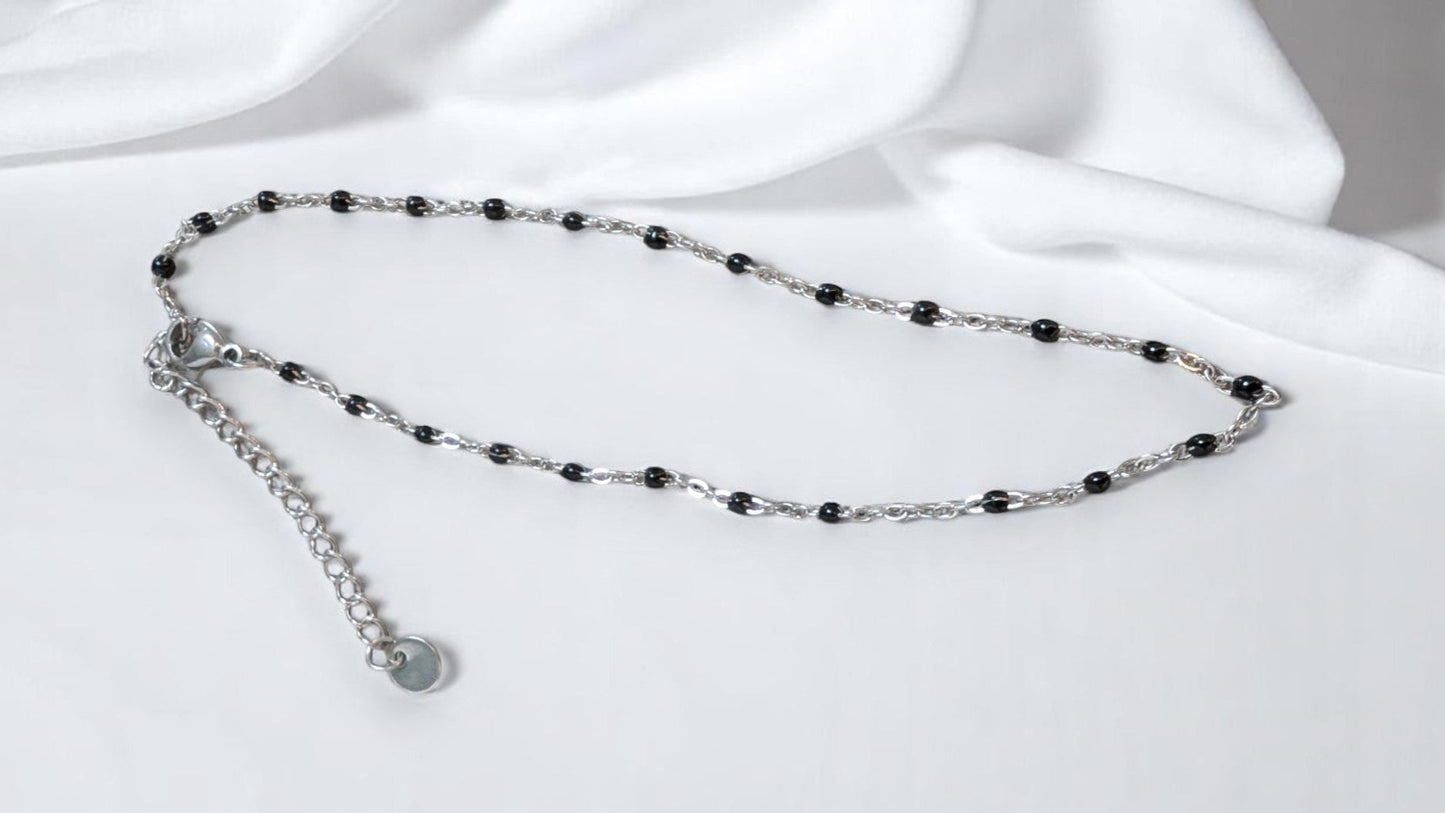 Linéa - Bracelets de cheville avec perles de résine (grand choix de coloris)