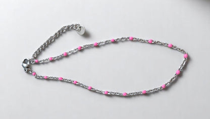 Linéa - Bracelets de cheville avec perles de résine (grand choix de coloris)