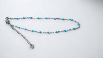 Linéa - Bracelets de cheville avec perles de résine (grand choix de coloris)