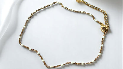 Linéa - Bracelets de cheville avec perles de résine (grand choix de coloris)