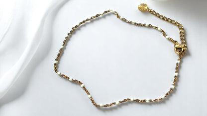 Linéa - Bracelets de cheville avec perles de résine (grand choix de coloris)