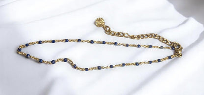 Linéa - Bracelets de cheville avec perles de résine (grand choix de coloris)